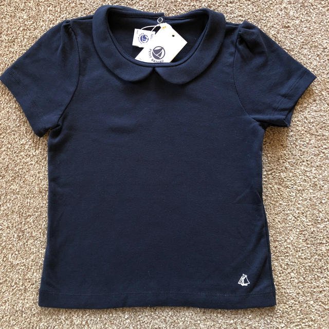 PETIT BATEAU(プチバトー)のプチバトー 襟付きカットソー キッズ/ベビー/マタニティのキッズ服女の子用(90cm~)(Tシャツ/カットソー)の商品写真