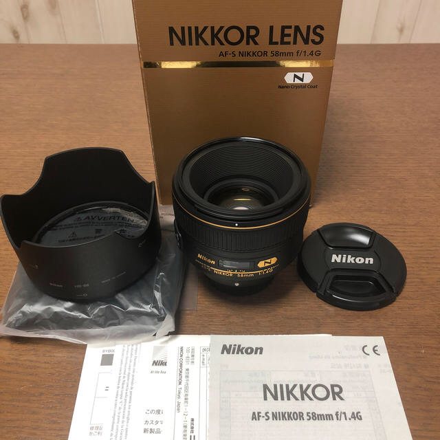 Nikon ニコン AF-S NIKKOR 58mm f/1.4G - レンズ(単焦点)