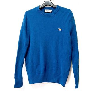 メゾンキツネ(MAISON KITSUNE')のメゾンキツネ 長袖セーター サイズS ブルー(ニット/セーター)