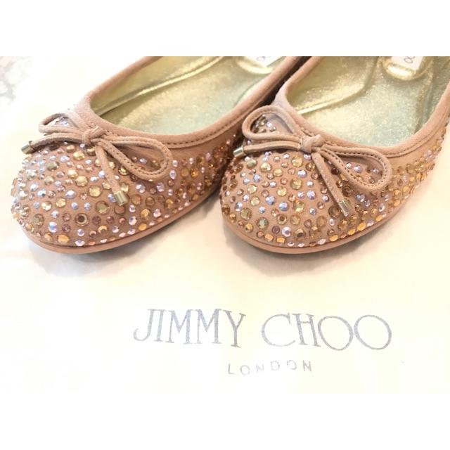 JIMMY CHOO(ジミーチュウ)の【ジミーチュウ】美品　フラットシューズ レディースの靴/シューズ(バレエシューズ)の商品写真