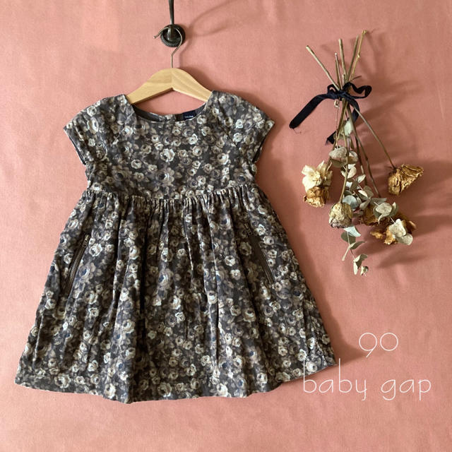 GAP Kids(ギャップキッズ)のBaby gap ベビーギャップ⑅ アンティークローズ ワンピース*̩̩̥୨୧˖ キッズ/ベビー/マタニティのキッズ服女の子用(90cm~)(ワンピース)の商品写真