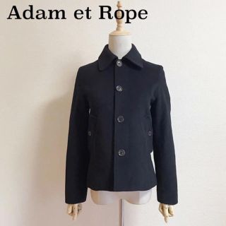 アダムエロぺ(Adam et Rope')のAdam et Rope カシミア混 エルボーパッチジャケット　ショートコート(ブルゾン)