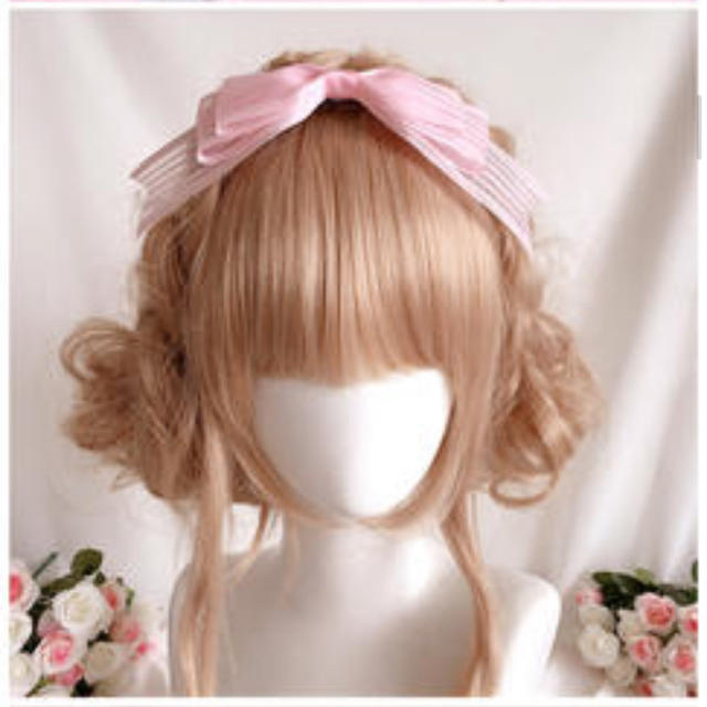 ☆お人形リボンカチューシャ♡ゆめかわいい♡to alice♡アンプリ♡アクシーズ レディースのヘアアクセサリー(カチューシャ)の商品写真