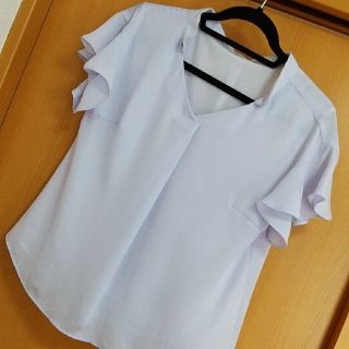 プロポーションボディドレッシング(PROPORTION BODY DRESSING)のﾌﾟﾛﾎﾟ ﾋﾞｼﾞｭｰ付き ﾗﾍﾞﾝﾀﾞｰ ﾌﾞﾗｳｽ(シャツ/ブラウス(半袖/袖なし))