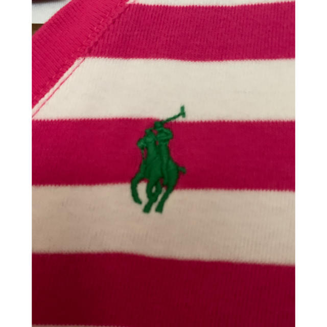 POLO RALPH LAUREN(ポロラルフローレン)のラルフローレン♥ピンクボーダーTシャツ S/P レディースのトップス(Tシャツ(半袖/袖なし))の商品写真