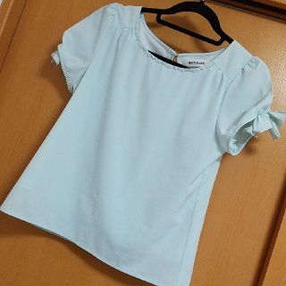 ミッシュマッシュ(MISCH MASCH)のﾐｯｼｭﾏｯｼｭ ﾋﾞｼﾞｭｰ付きﾌﾞﾗｳｽ ﾐﾝﾄ(シャツ/ブラウス(半袖/袖なし))