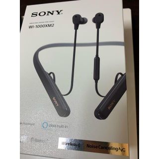 ソニー(SONY)の【美品】SONY WI-1000XM2 ブラック(ヘッドフォン/イヤフォン)