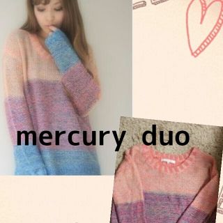 マーキュリーデュオ(MERCURYDUO)のボーダーニット♡マーキュリー(ニット/セーター)