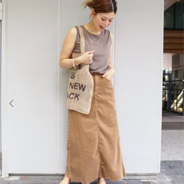 Deuxieme Classe SURT/サート コーデュロイマキシスカート36 春夏新作