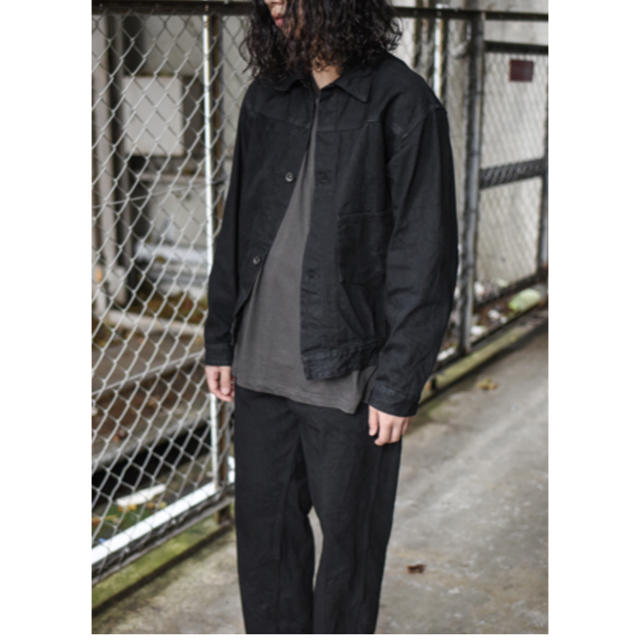 COMOLI(コモリ)のcomoli デニムジャケット 20AW ブラック メンズのジャケット/アウター(Gジャン/デニムジャケット)の商品写真