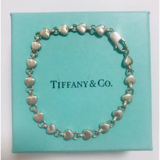 【美品】ティファニー TIFFANY&Co. パフ ハート ブレスレット