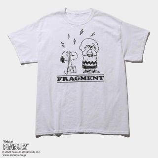 フラグメント(FRAGMENT)のフラグメント スヌーピー 半袖  白 XL(Tシャツ/カットソー(半袖/袖なし))