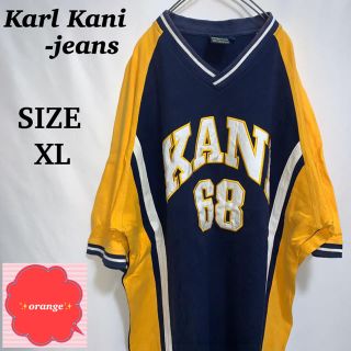 カールカナイ(Karl Kani)の【90s】【希少】カール　カナイ　ジーンズ　Tシャツ　ゆるだぼ　海外サイズのXL(Tシャツ/カットソー(半袖/袖なし))