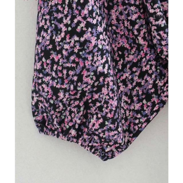 ZARA(ザラ)の🍁秋新作🍁2267◆purple 花柄 ワンピース レディースのワンピース(ひざ丈ワンピース)の商品写真