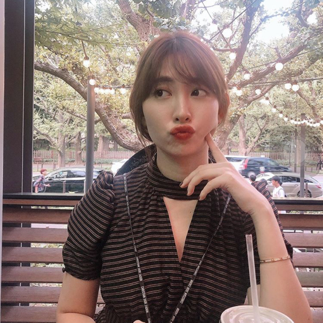 （即日発送）Her lip to♡ Striped Midi Dress