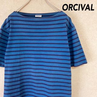 オーシバル(ORCIVAL)のオーシバル 半袖 Tシャツ 古着 ボーダー 日本製 メンズ レディース L 4(Tシャツ/カットソー(半袖/袖なし))