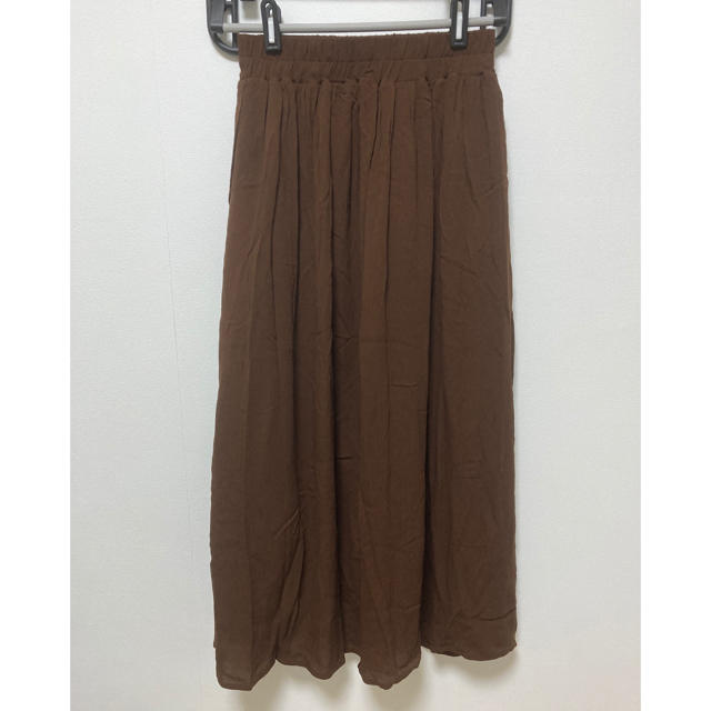 しまむら(シマムラ)のしまむら パシオス ロングスカート ブラウン 茶色 M レディースのスカート(ロングスカート)の商品写真