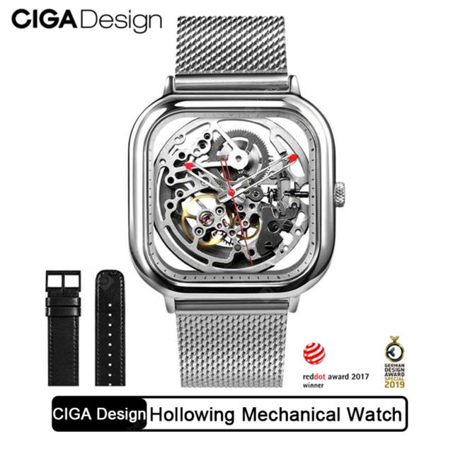 大特価★CIGA DESIGN 自動巻腕時計 機械式 レッド・ドット賞モデル