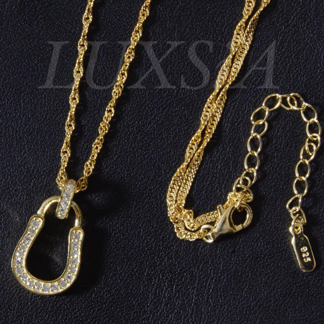 2個セット　18K GOLD plating ネックレス ホースシュー　蹄鉄