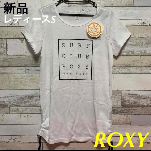 Roxy(ロキシー)のROXYロキシー Tシャツ SURF CLUB レディースS ホワイト 新品 レディースのトップス(Tシャツ(半袖/袖なし))の商品写真