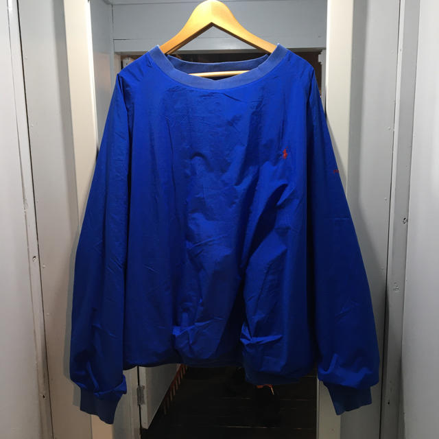 POLO RALPH LAUREN(ポロラルフローレン)の即購入OK!90'sポロラルフローレンプルオーバーナイロンジャケット(XL)古着 メンズのジャケット/アウター(ナイロンジャケット)の商品写真