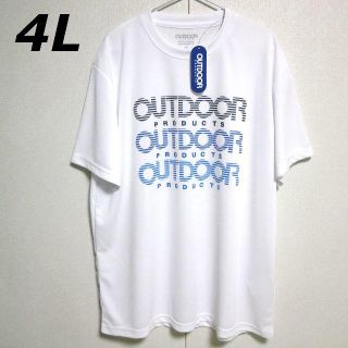 アウトドアプロダクツ(OUTDOOR PRODUCTS)のOUTDOOR PRODUCTS　新品　４Ｌ　アウトドア　白　ビッグロゴ(Tシャツ/カットソー(半袖/袖なし))