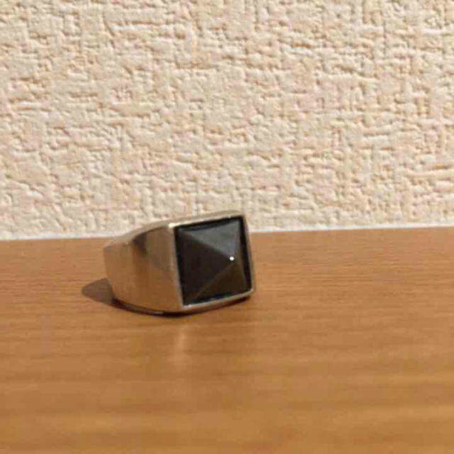 オニキスリング925 メンズのアクセサリー(リング(指輪))の商品写真