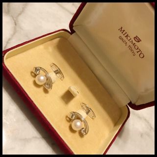 ミキモト(MIKIMOTO)の御木本  ＭIKIMOTO  真珠付きカフスボタン　カフス(カフリンクス)