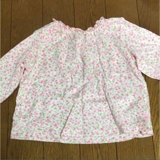 ミキハウス(mikihouse)のミキハウス mikihouse first 花柄 チュニック 70cm(シャツ/カットソー)