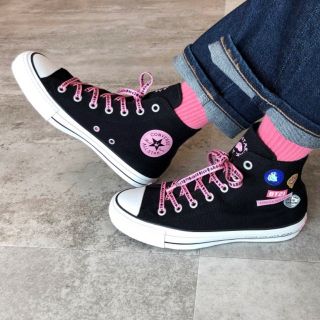 コンバース(CONVERSE)のCONVERSE ALL STAR 100 HIカット (ブラック) BT21(スニーカー)