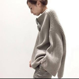 アパルトモンドゥーズィエムクラス(L'Appartement DEUXIEME CLASSE)のL'Appartement ボートネックアゼKNIT ベージュ(ニット/セーター)