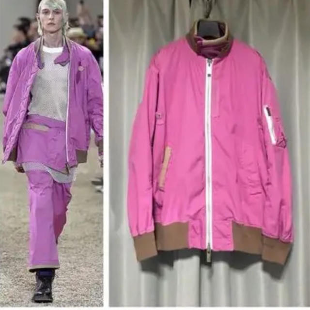 sacai - sacai サカイ 17SS MA-1 フライトブルゾン 菅田将暉の sacai - sacai サカイ 17SS MA-1 フライトブルゾン 菅田将暉の