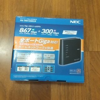 エヌイーシー(NEC)のWifi ルーター NEC Aterm WG1200CR(PC周辺機器)