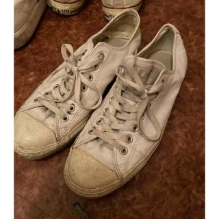 コンバース(CONVERSE)のコンバース　オールスター　レザー　ホワイト(スニーカー)