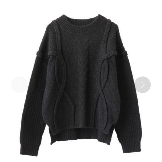 週末限定 CLANE クラネ 3D CABLE KNIT ケーブル ニット