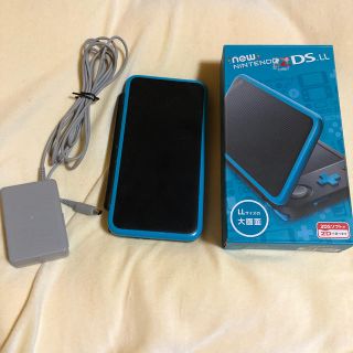 ニンテンドー2DS(ニンテンドー2DS)のnew Nintendo2DSLL ブラック×ターコイズ(携帯用ゲーム機本体)