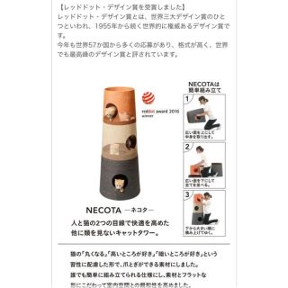 キャットタワー NECOTA セットカーサ　カインズ　オレンジ