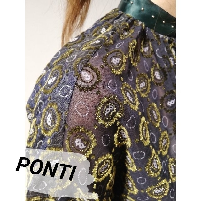 EDIT FOR LULU PONTI ワンピース long PONTI dress flock long print