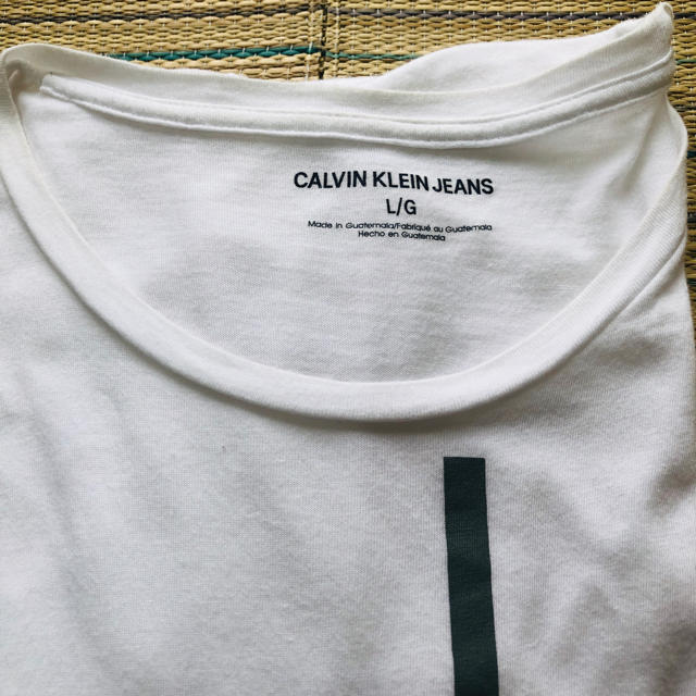 Calvin Klein(カルバンクライン)の【難あり】カルバン・クライン ロゴ入り Tシャツ Lサイズ レディースのトップス(Tシャツ(半袖/袖なし))の商品写真