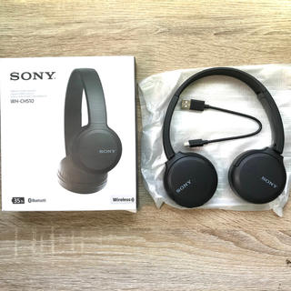 ソニー(SONY)の美品 ●SONY WH-CH510 黒 Bluetoothヘッドホン(ヘッドフォン/イヤフォン)