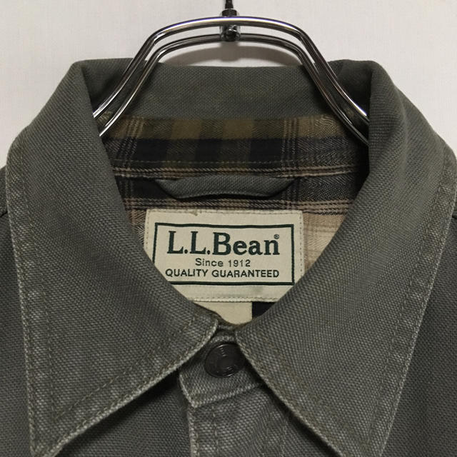 L.L.Bean(エルエルビーン)の90s エルエルビーン ダック生地ジャケット カバーオールハンティング 古着 メンズのジャケット/アウター(カバーオール)の商品写真