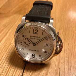 オフィチーネパネライ(OFFICINE PANERAI)のパネライ ルミノール 40mm PAM00049 白盤(腕時計(アナログ))