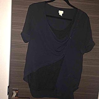 エイチアンドエム(H&M)の春＊H&M＊アシメ＊チュニック＊黒＊送込(チュニック)