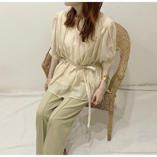 トゥデイフル(TODAYFUL)のSEEK sheer gather blouse(シャツ/ブラウス(長袖/七分))