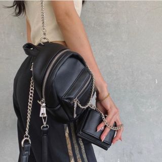 マウジー(moussy)のjuemi新品タグ付き●Sanskrit Chain Daypack(リュック/バックパック)