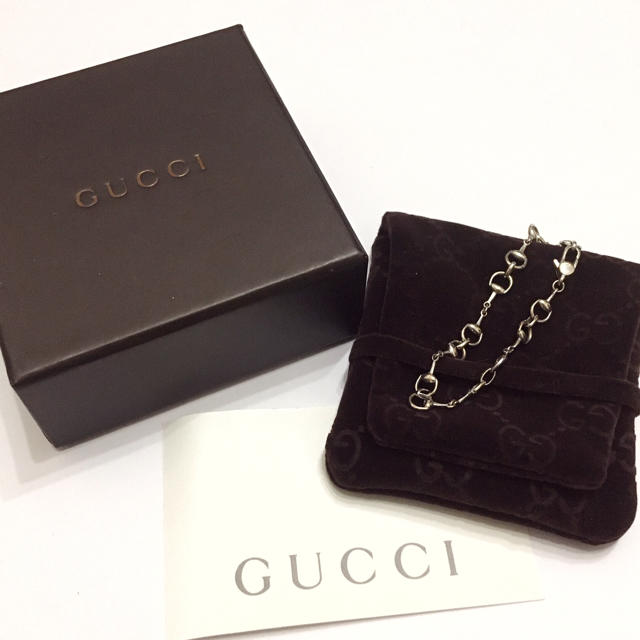 Gucci(グッチ)のGUCCI K18 ホワイトゴールド ホースビット ブレスレット  レディースのアクセサリー(ブレスレット/バングル)の商品写真