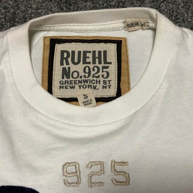 Ruehl No.925(ルールナンバー925)の★美品！Ruehl no.925 ヴィンテージTシャツ ホワイト S★ メンズのトップス(Tシャツ/カットソー(半袖/袖なし))の商品写真