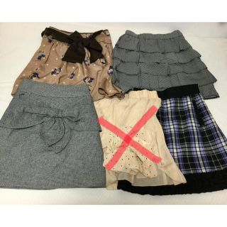 ウィルセレクション(WILLSELECTION)のスカート 4着セット 美品 秋冬(ミニスカート)