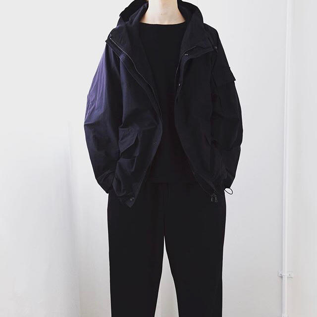 20SS COMOLI コットンシルク ミリタリーパーカ NAVY 2