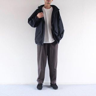 22ss COMOLI コットンシルクミリタリーパーカー NAVY 2